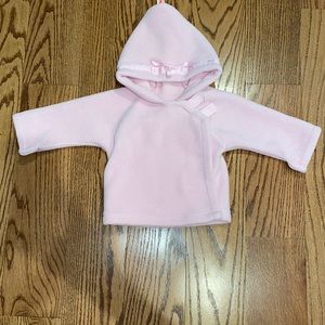 Widgeon pink hooded fleece